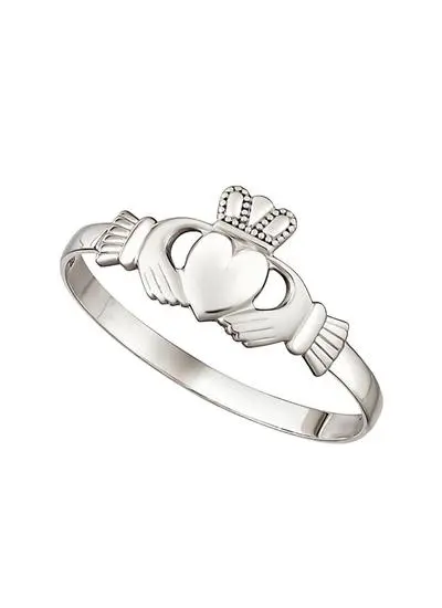 14ct White Gold Claddagh Ring